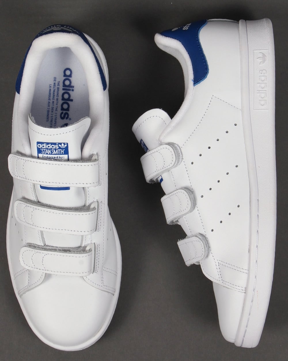 Adidas Stan Smith CF Trainers White/Royal Blue