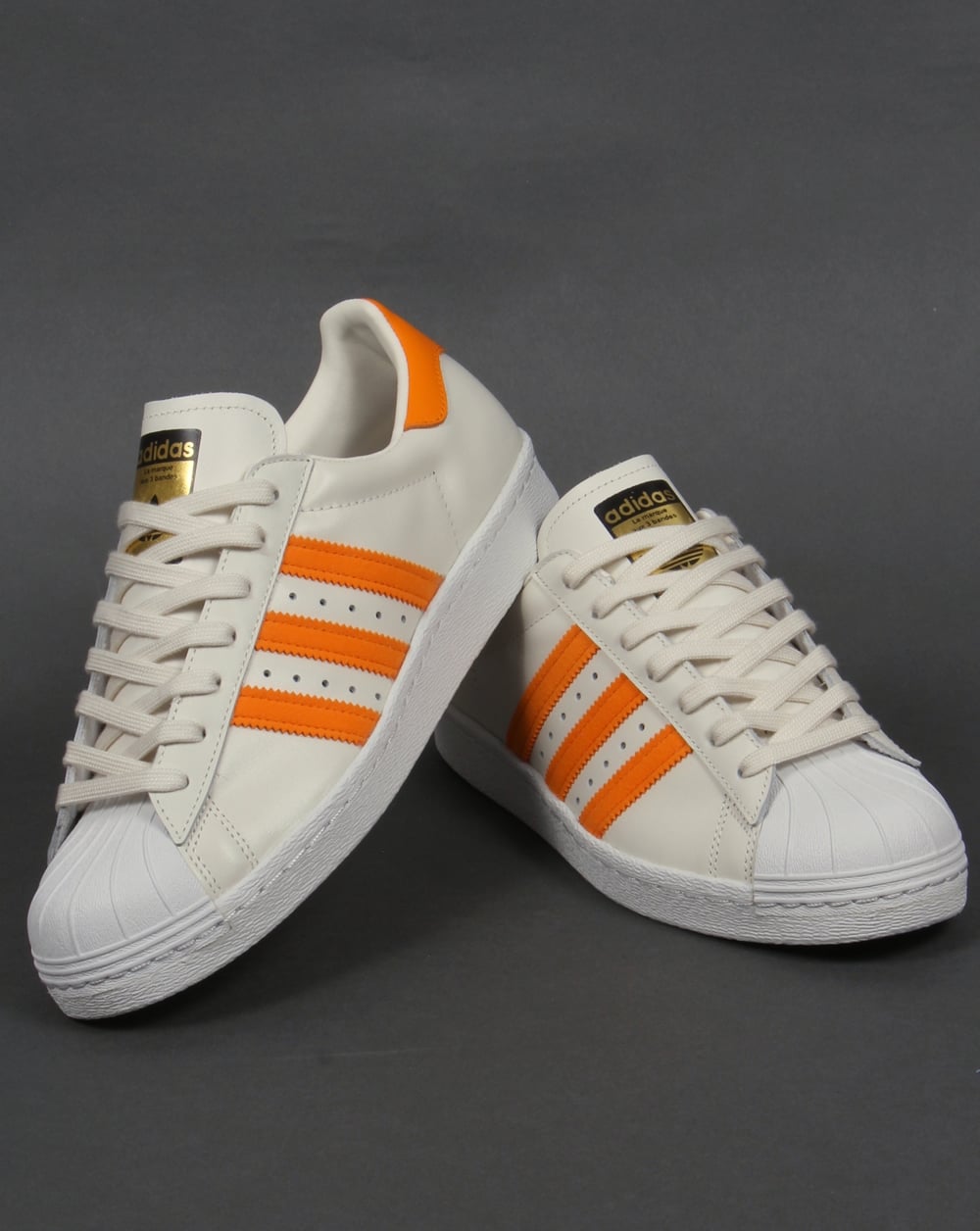 Adidas Superstar 80s Sneaker Off-White/Orange