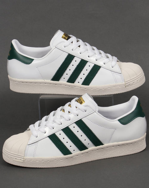 Adidas Superstar 80s Trainers White/Green