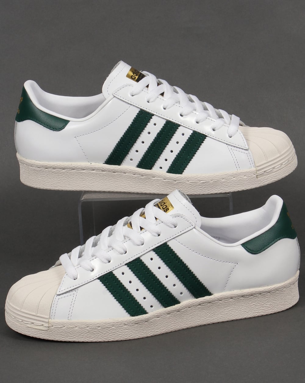 Adidas Superstar 80s Trainers White/Green