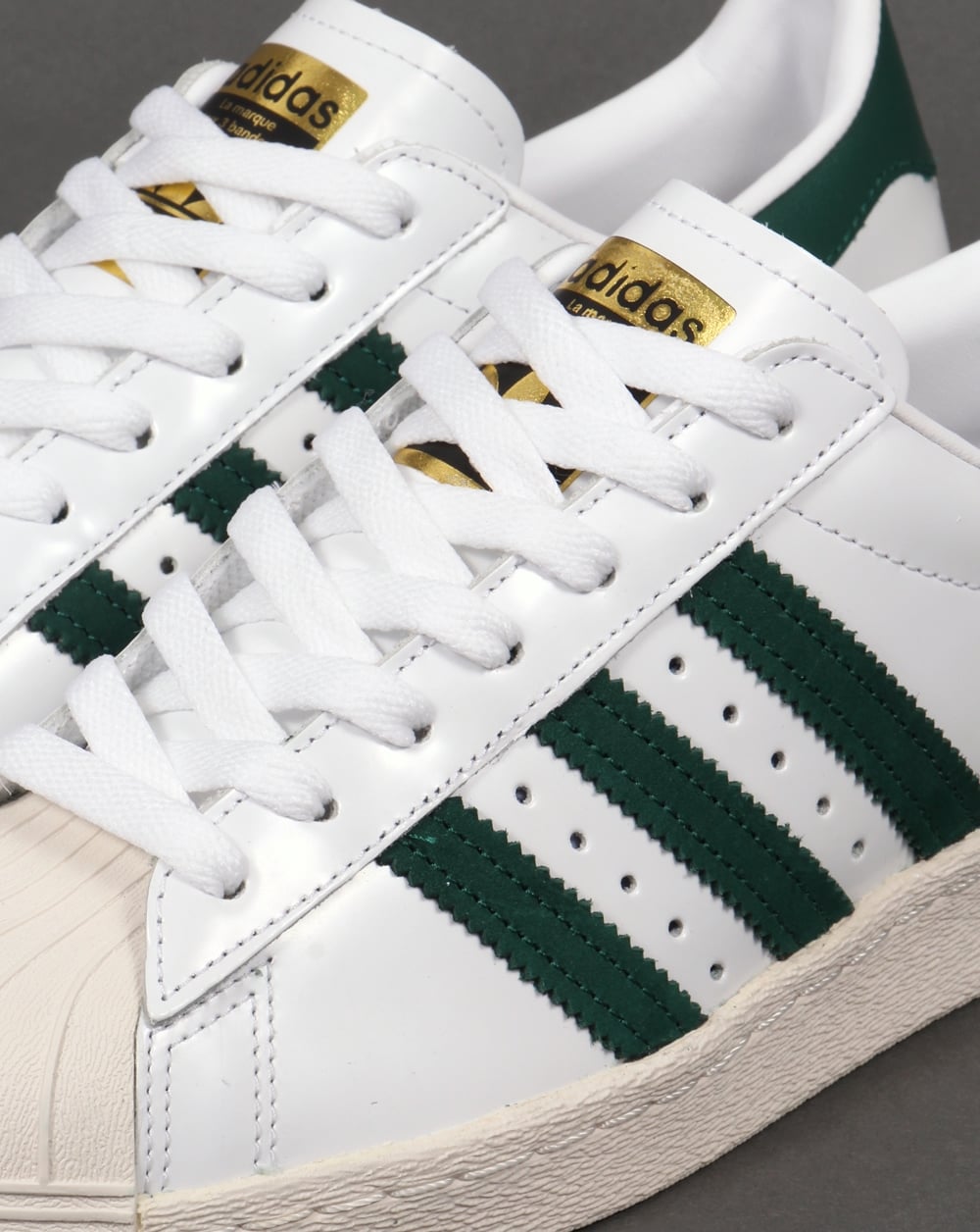 Adidas Superstar 80s Trainers White/Green