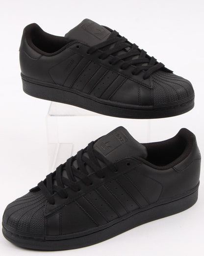 Adidas Superstar Sneakers Dreifach Schwarz