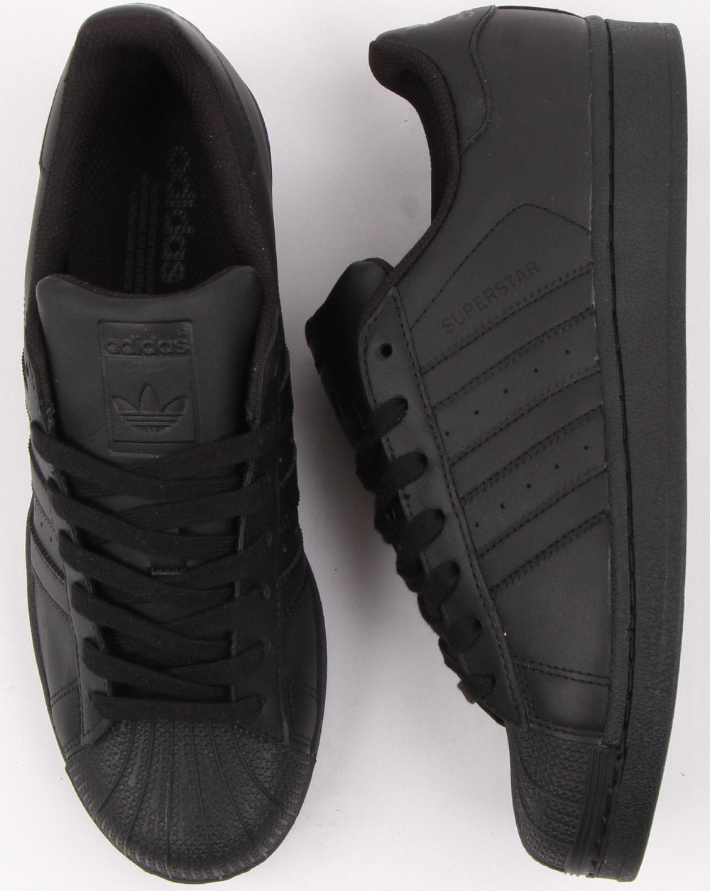 Adidas Superstar Sneakers Dreifach Schwarz