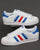 Adidas Superstar Trainers White/Blue/Red