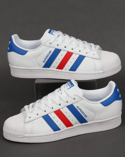 Adidas Superstar Sneakers Weiß/Blau/Rot