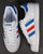 Adidas Superstar Trainers White/Blue/Red