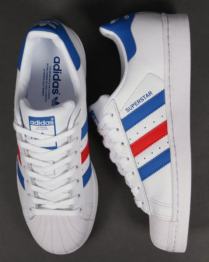 Adidas Superstar Sneakers Weiß/Blau/Rot