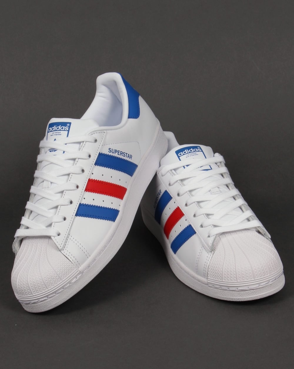 Adidas Superstar Sneakers Weiß/Blau/Rot