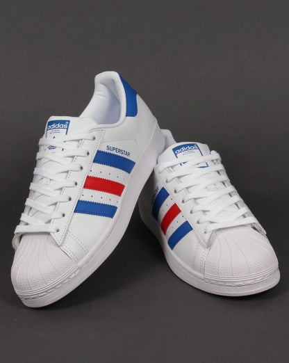 Adidas Superstar Sneakers Weiß/Blau/Rot