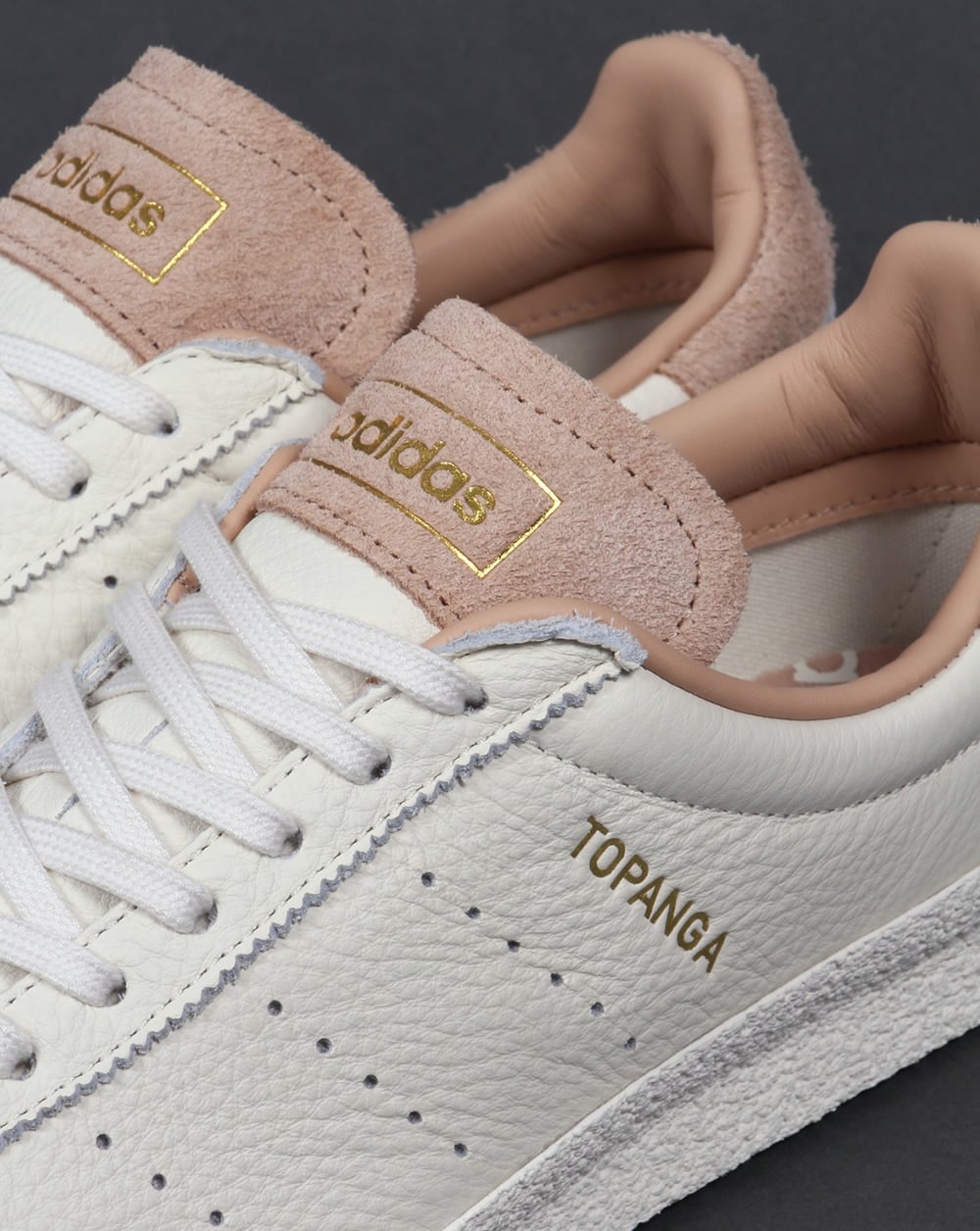 Adidas Topanga Leather Trainers Off White/Clean