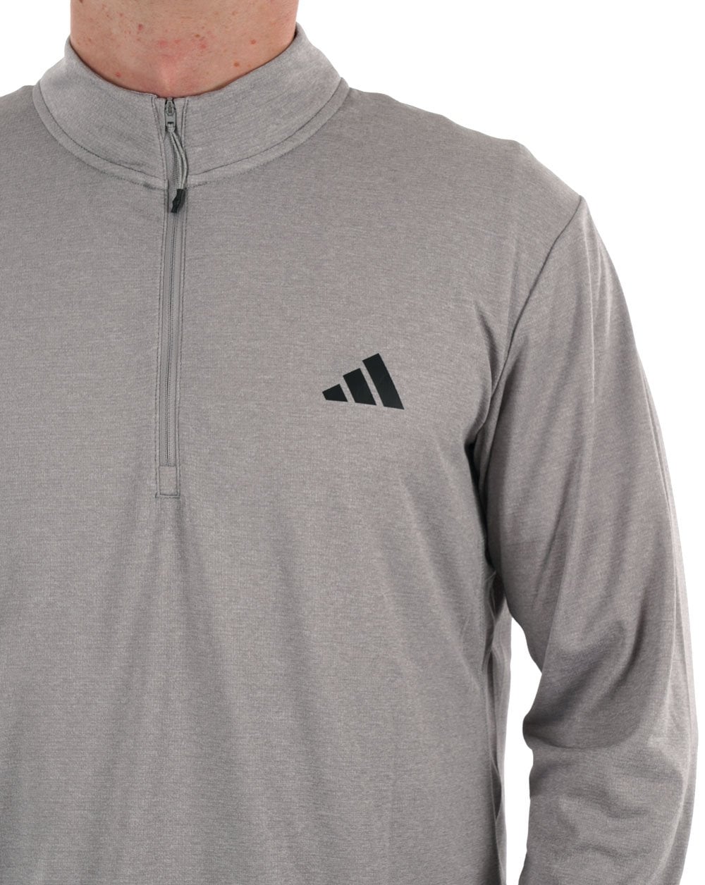 Adidas Training Essentials 1/4 Zip Sweatshirt Grey Heather