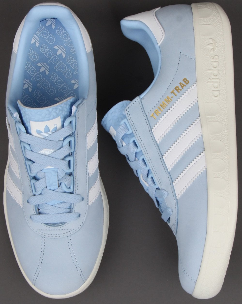 Adidas Trimm Trab Trainers Sky Blue/White
