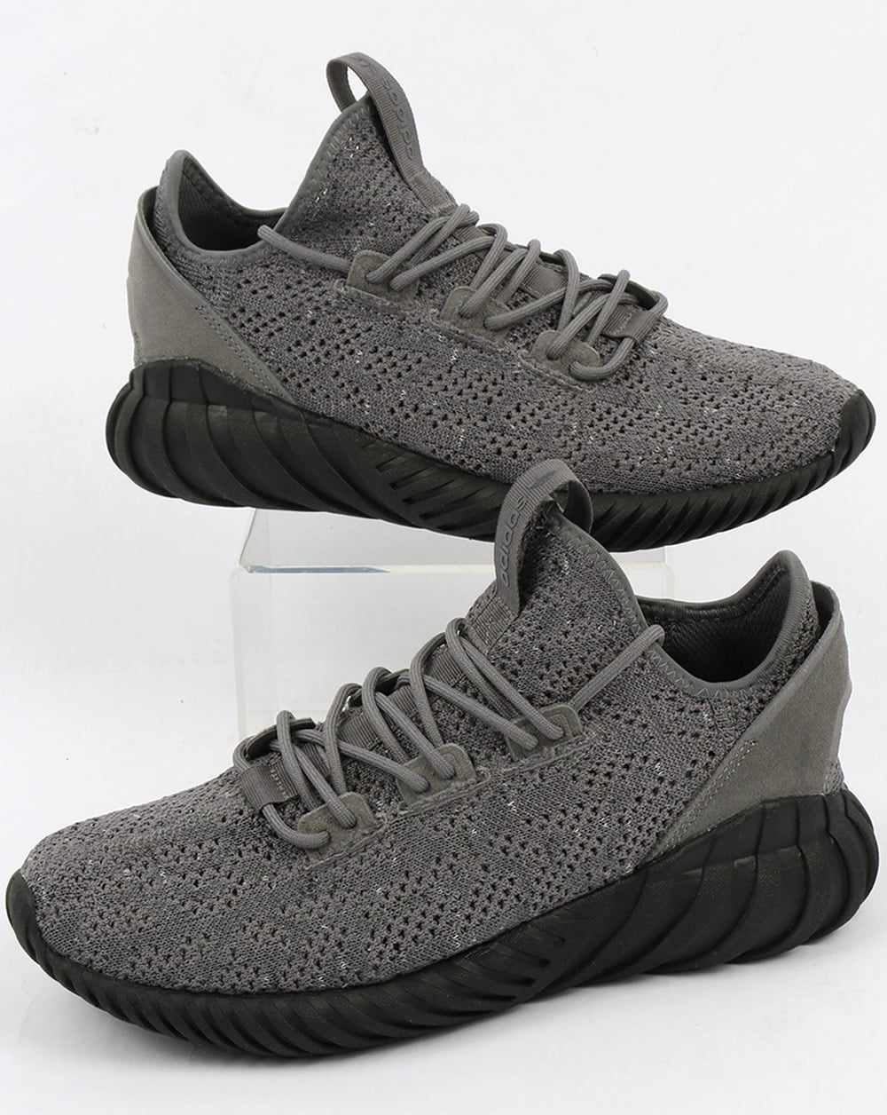 Adidas Tubular Doom Sock Trainers Grey/Black/White
