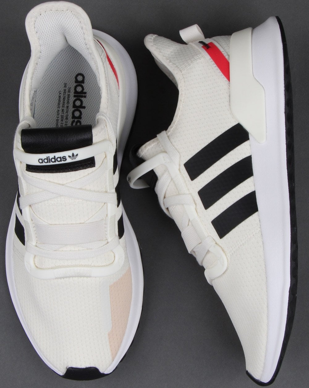 Adidas U_path Run Sneaker Off White/Schwarz/Shock Red
