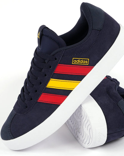 Adidas VL Court 3.0 Sneaker Marineblau Rot Gold
