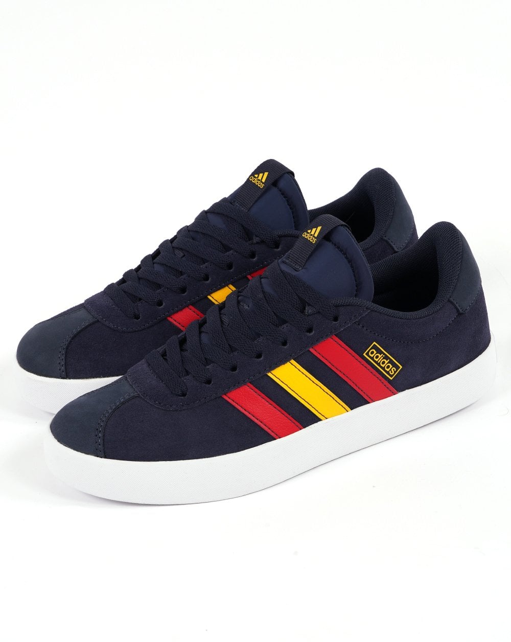 Adidas VL Court 3.0 Sneaker Marineblau Rot Gold