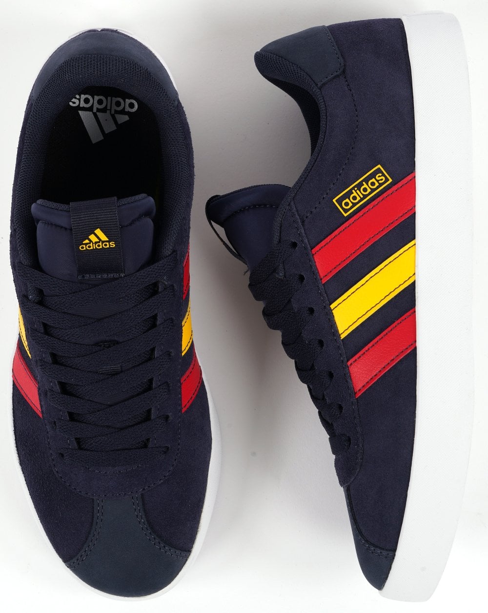 Adidas VL Court 3.0 Trainers Navy Red Gold