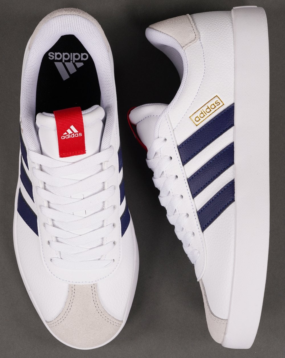 Adidas VL Court Sneaker Weiß Marineblau