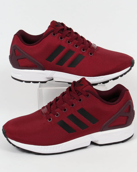 Adidas ZX Flux Trainers Burgundy/Black