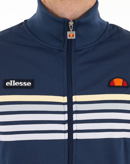 Ellesse 5-Streifen-Trainingsjacke Dunkelblau/Weiß