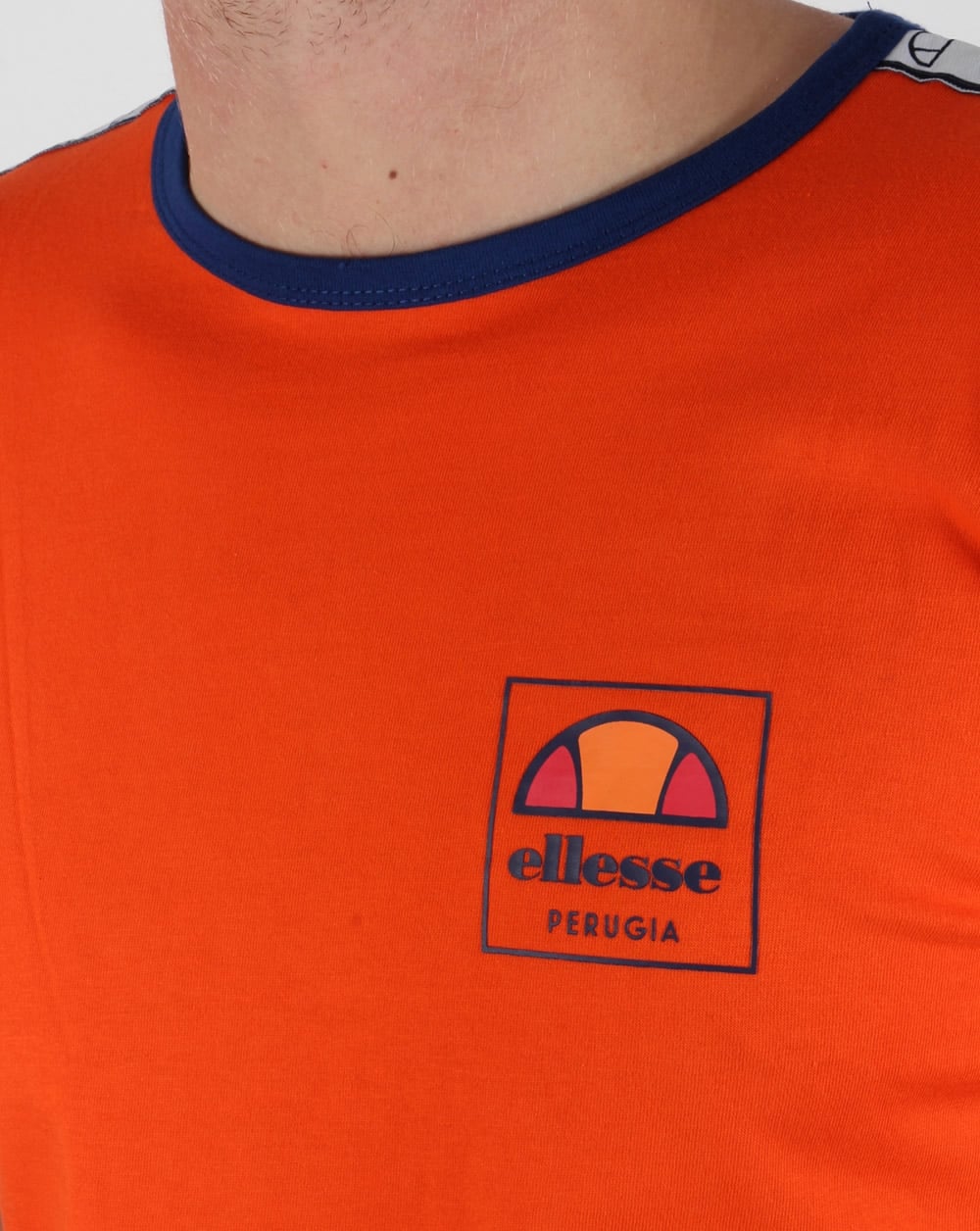 Ellesse Agosti Ringer T-shirt Red Orange
