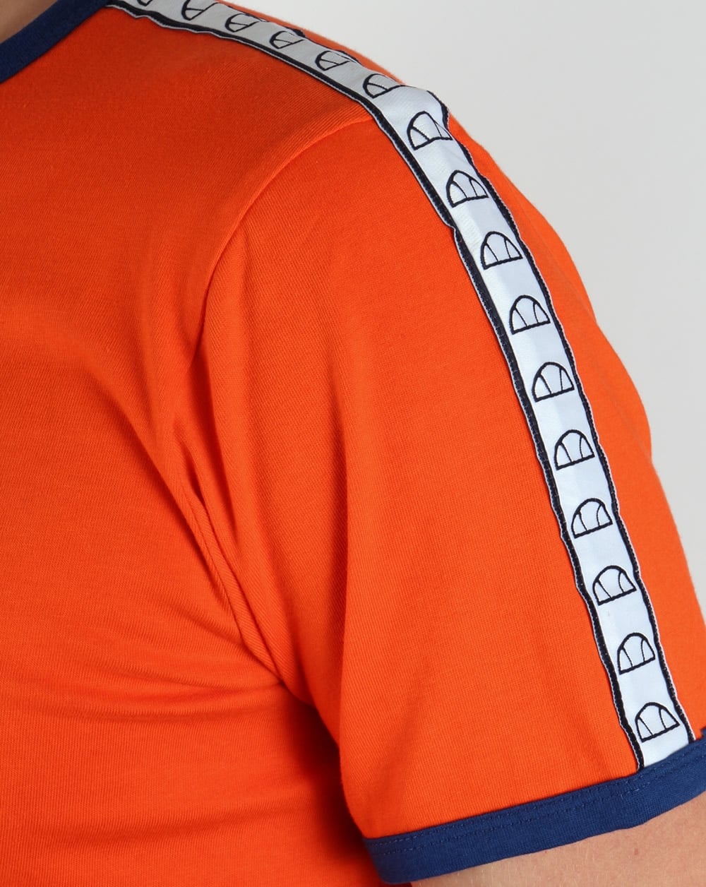 Ellesse Agosti Ringer T-Shirt Rot Orange