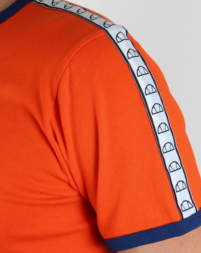 Ellesse Agosti Ringer T-Shirt Rot Orange