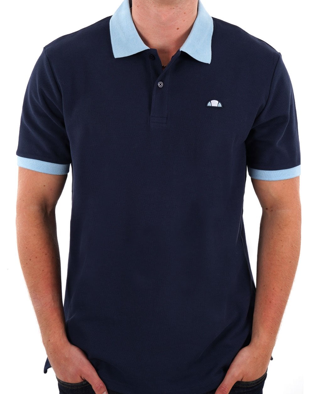 Ellesse Agoza Poloshirt Marineblau/Hellblau