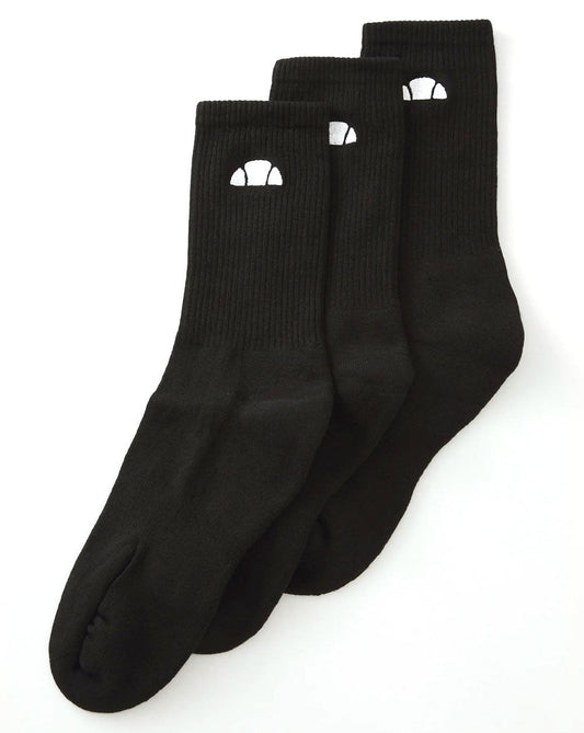 Ellesse Ellesse Alacre Crew Socken, 3er-Pack, Schwarz