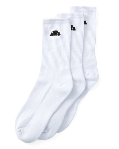Ellesse Alacre Crew Socken, 3er-Pack, Weiß