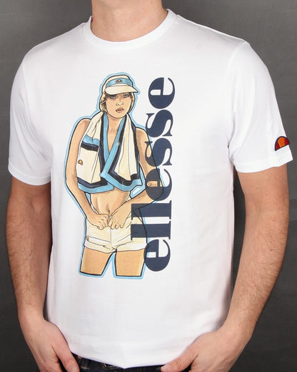 Ellesse – Angelia – T-Shirt in Weiß