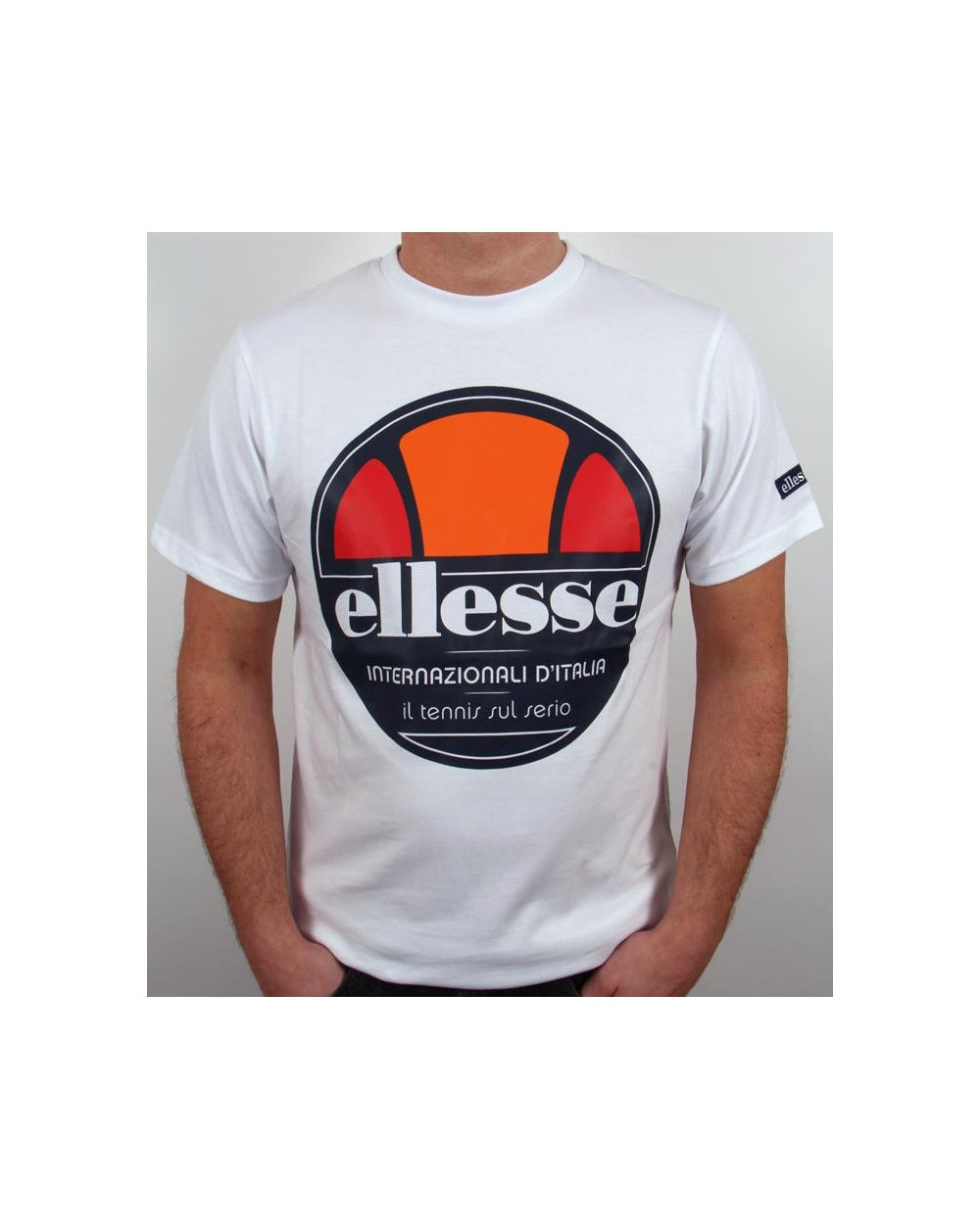 Ellesse Arrezo Old Skool T-shirt White