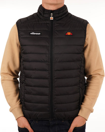 Ellesse – Bardy – Wattierte Weste in Schwarz