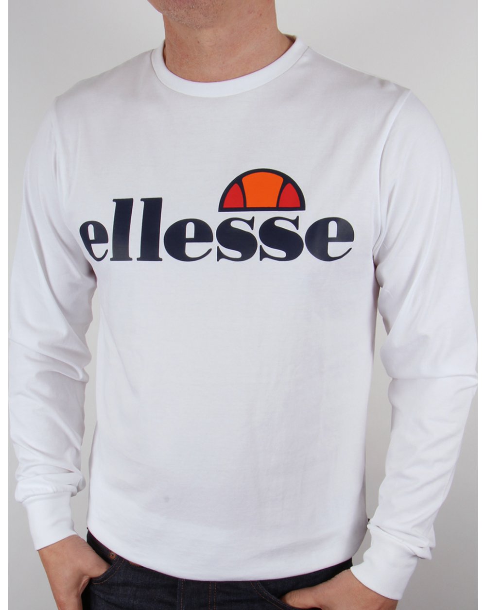Ellesse Bianchi L/s Logo T-Shirt Weiß