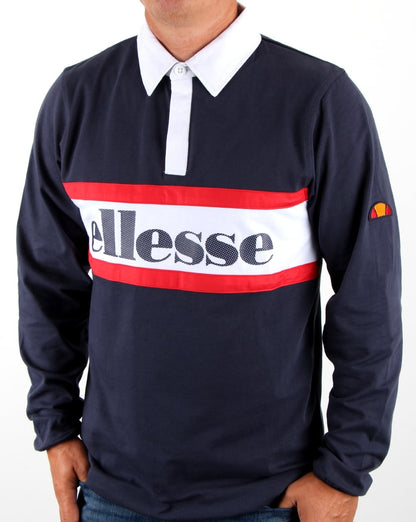 Ellesse Borsotti Rugby-Oberteil, Marineblau