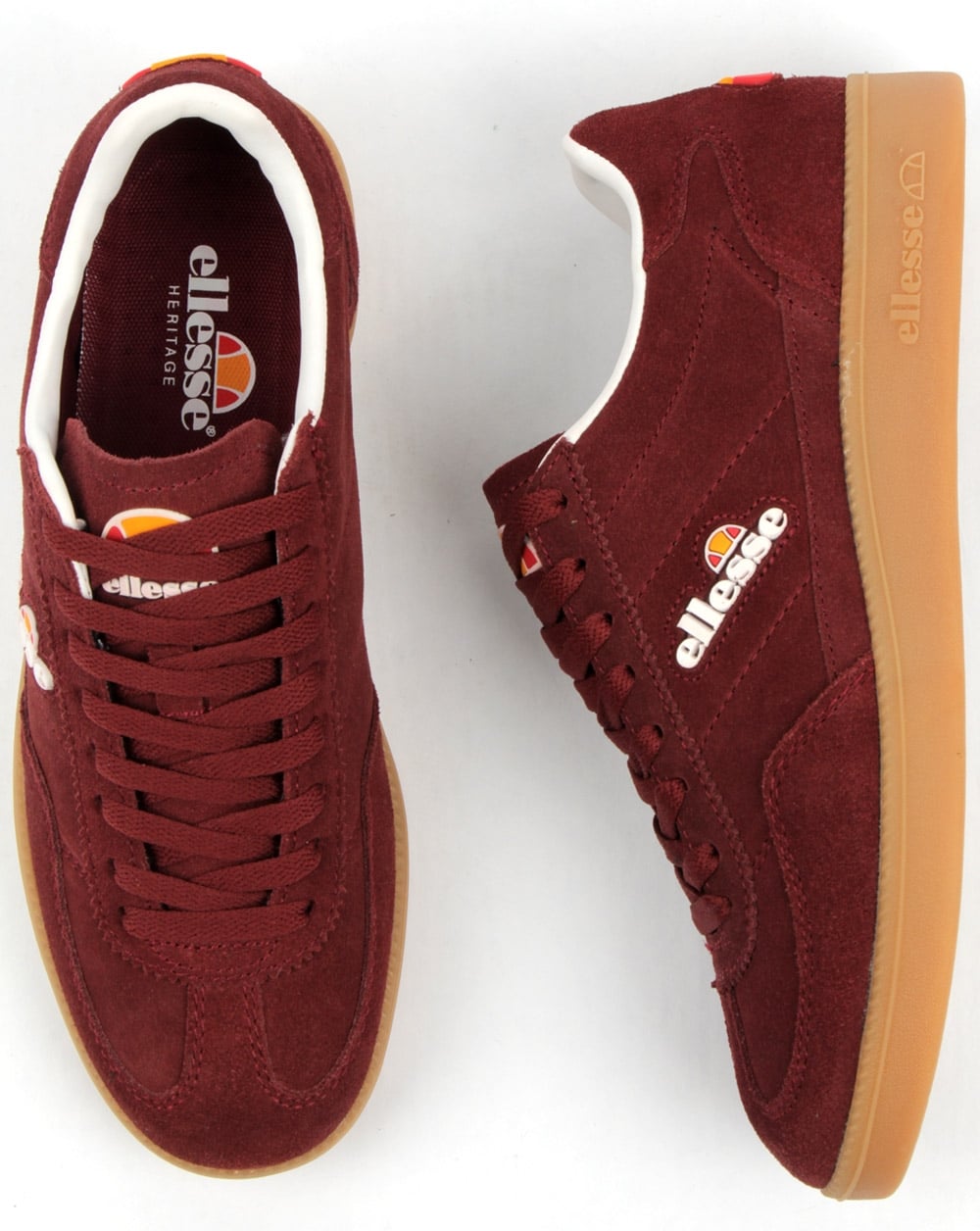 Ellesse Calcio Trainers Burgund/Gummi