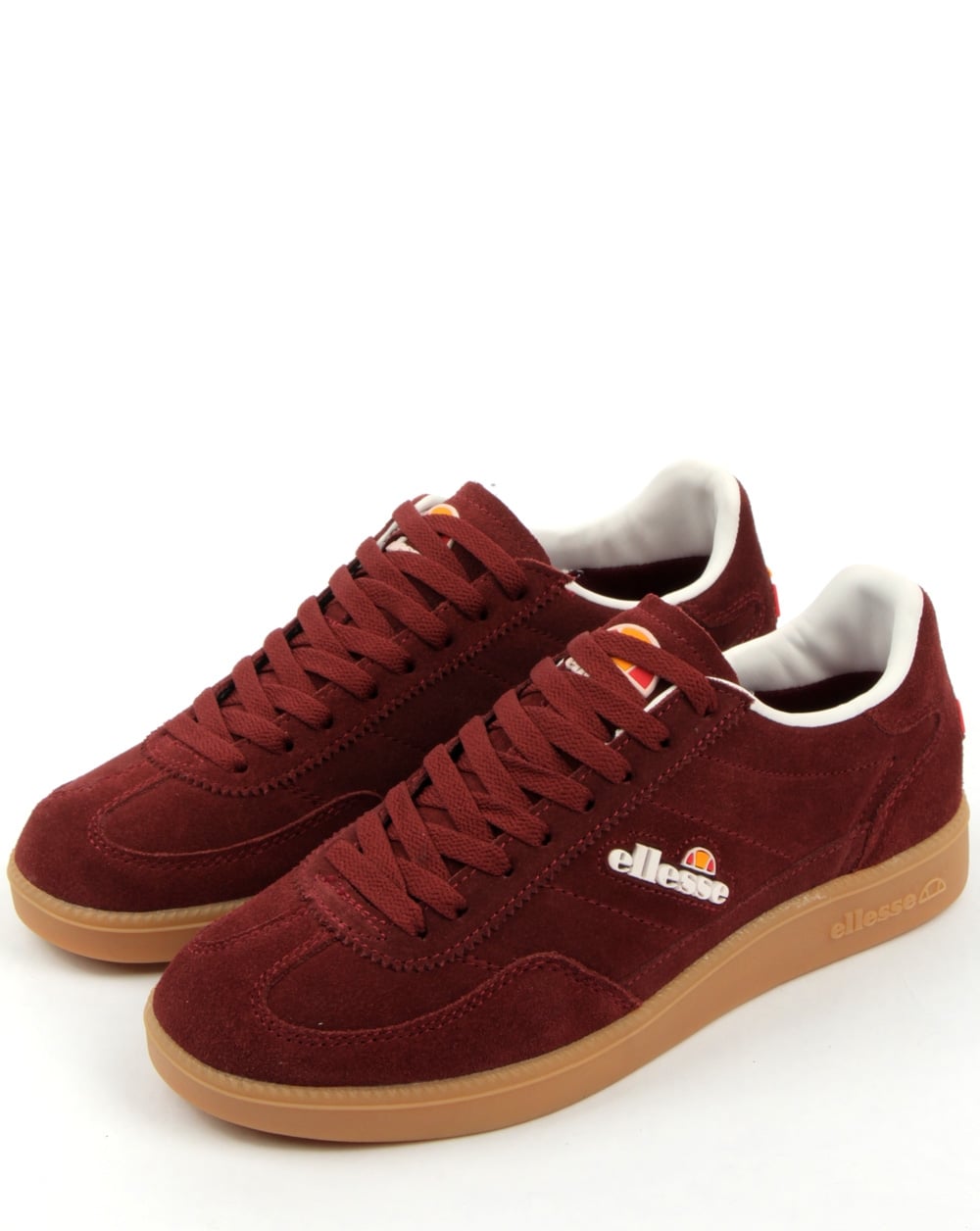 Ellesse Calcio Trainers Burgundy/gum