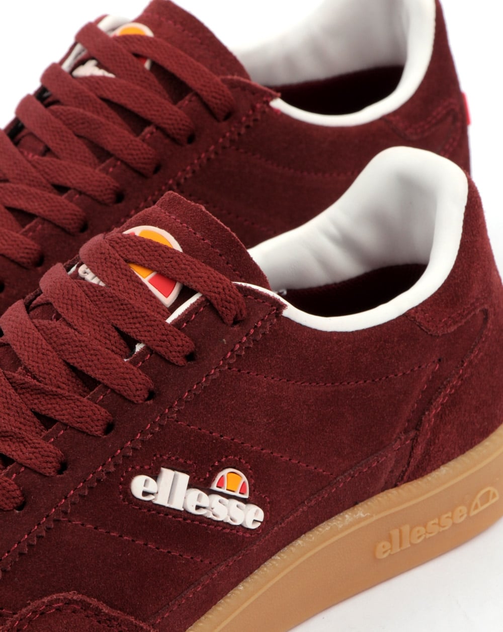 Ellesse Calcio Trainers Burgundy/gum