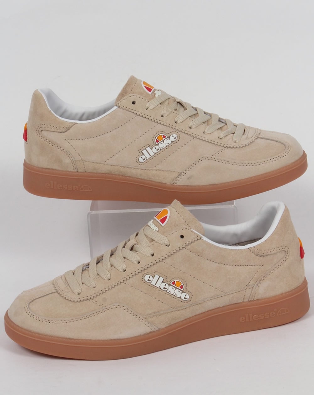 Ellesse Calcio Trainers Oatmeal/Gum