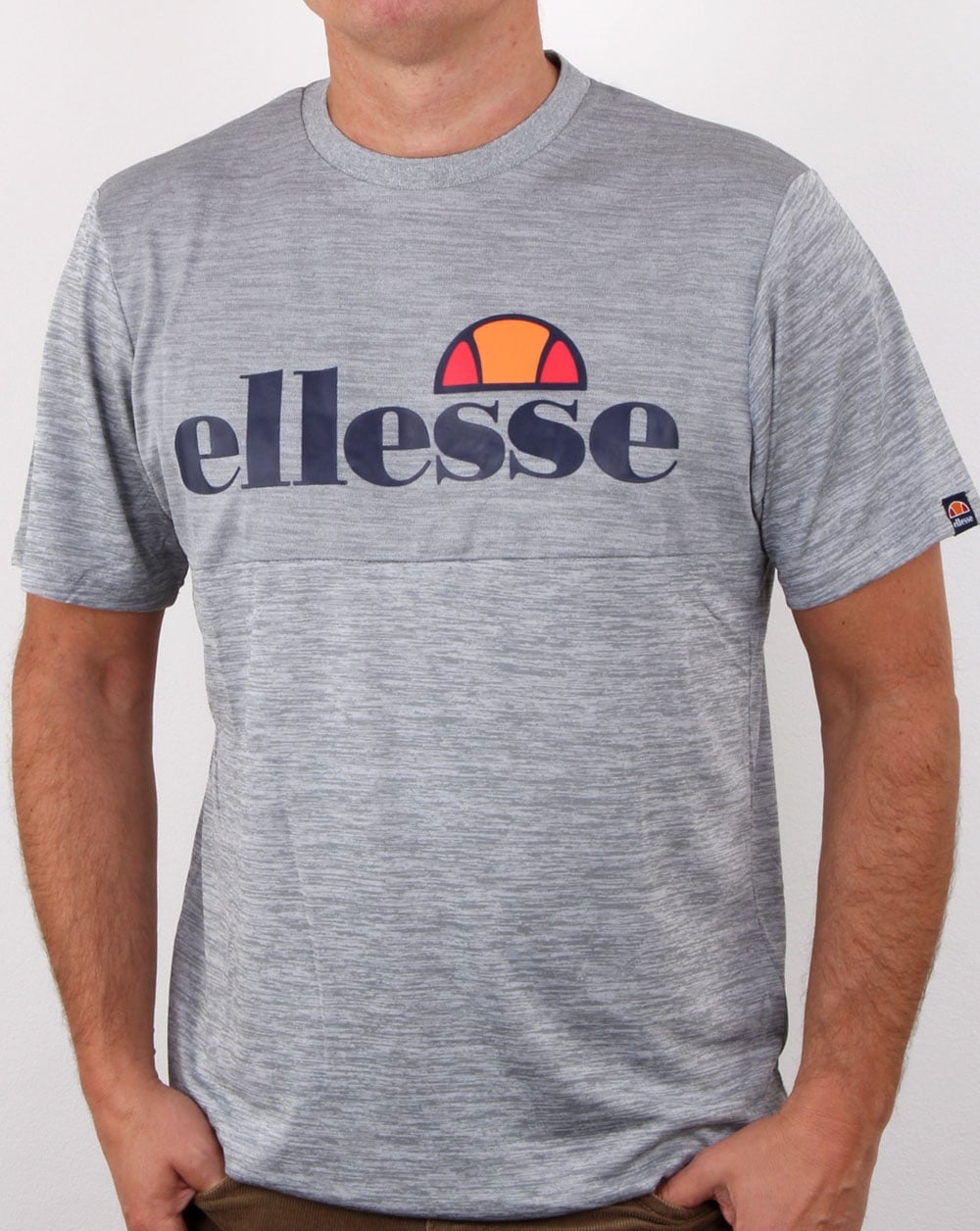 Ellesse Canzi T Shirt Grey Marl