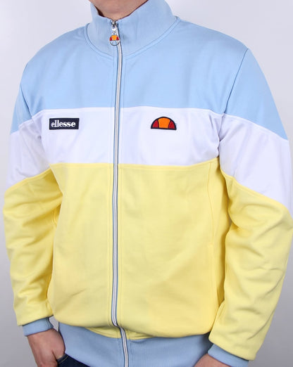 Ellesse Caprini Trainingsjacke Zitrone/Weiß/Himmelblau