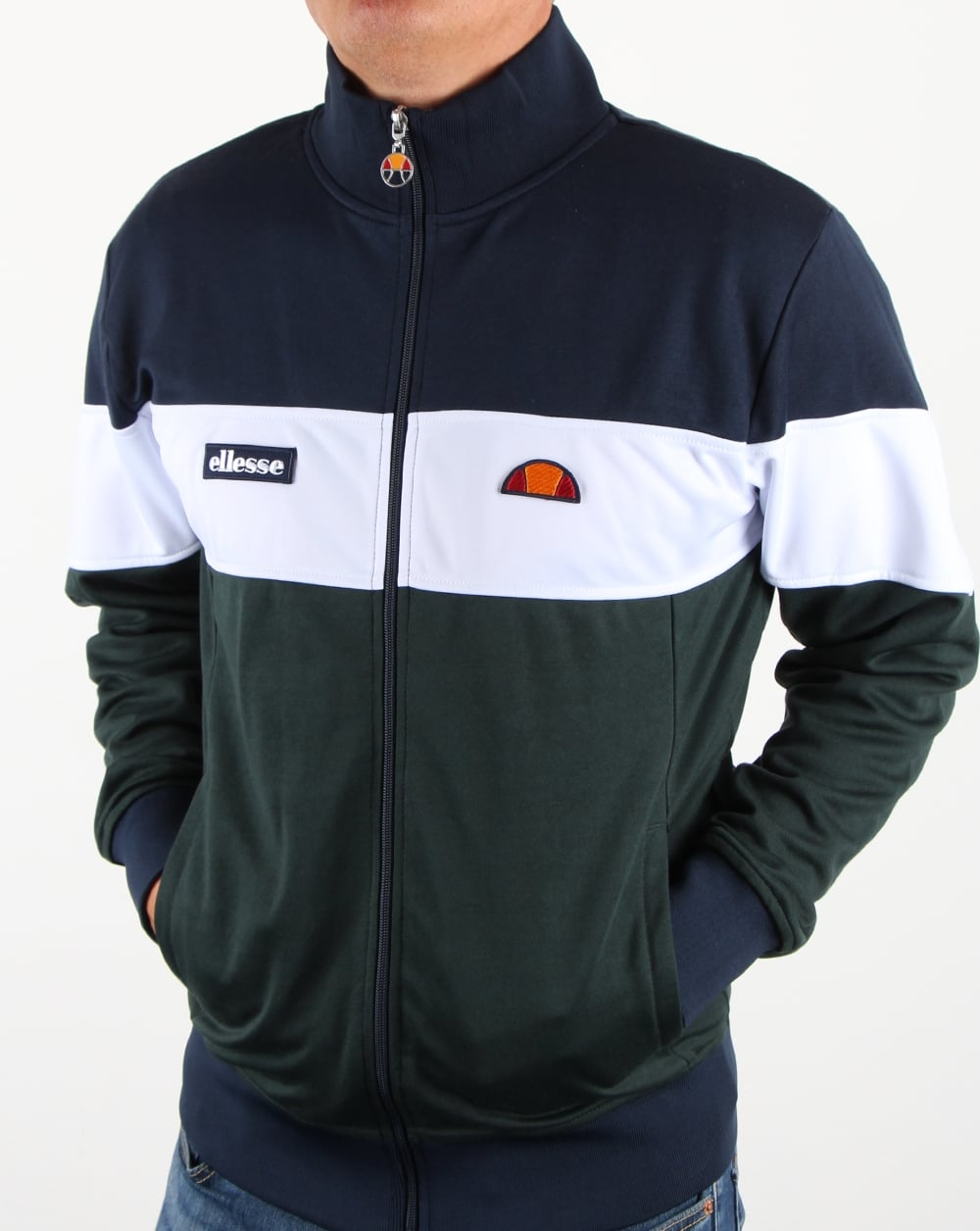 Ellesse Caprini Track Top Navy/white/darkest Spruce