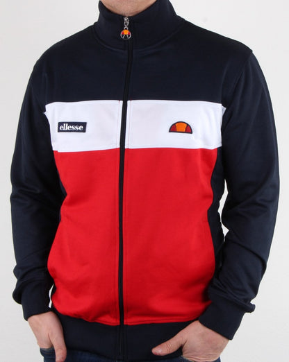 Ellesse Caprini Trainingsjacke Marineblau/Weiß/Rot