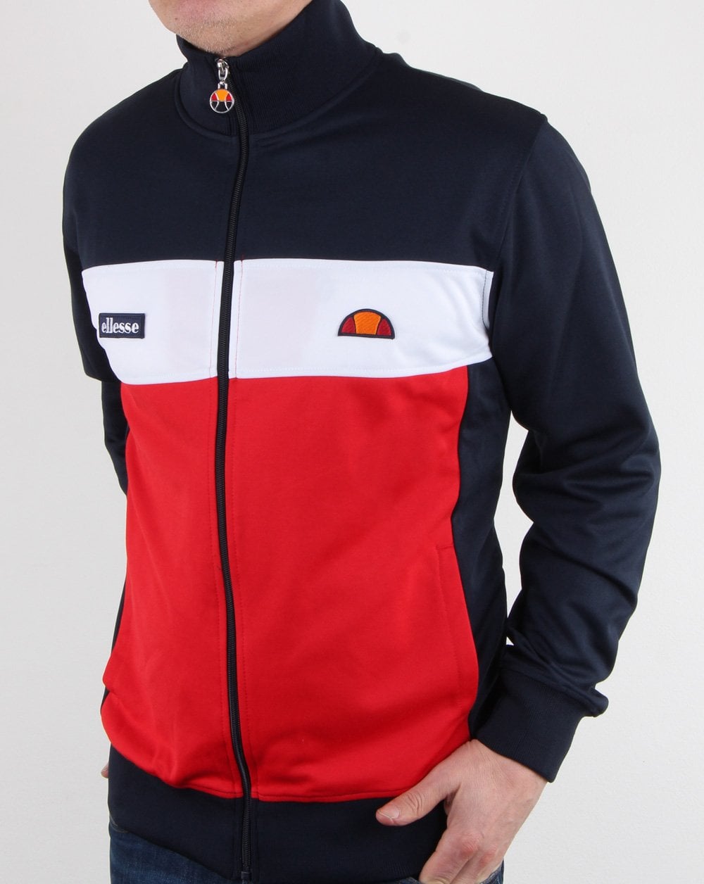 Ellesse Caprini Track Top Navy/White/Red