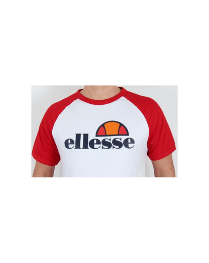 Ellesse Cassina Raglan S/s T-Shirt Weiß/Rot