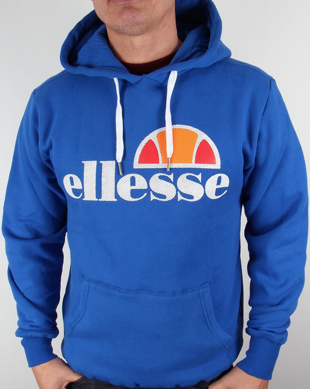 Ellesse – Castello – Kapuzenpullover mit Logo zum Überziehen, Türkisches Meer