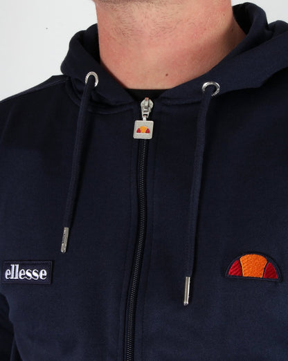 Ellesse – Cervo – Trainingsjacke mit Kapuze in Marineblau