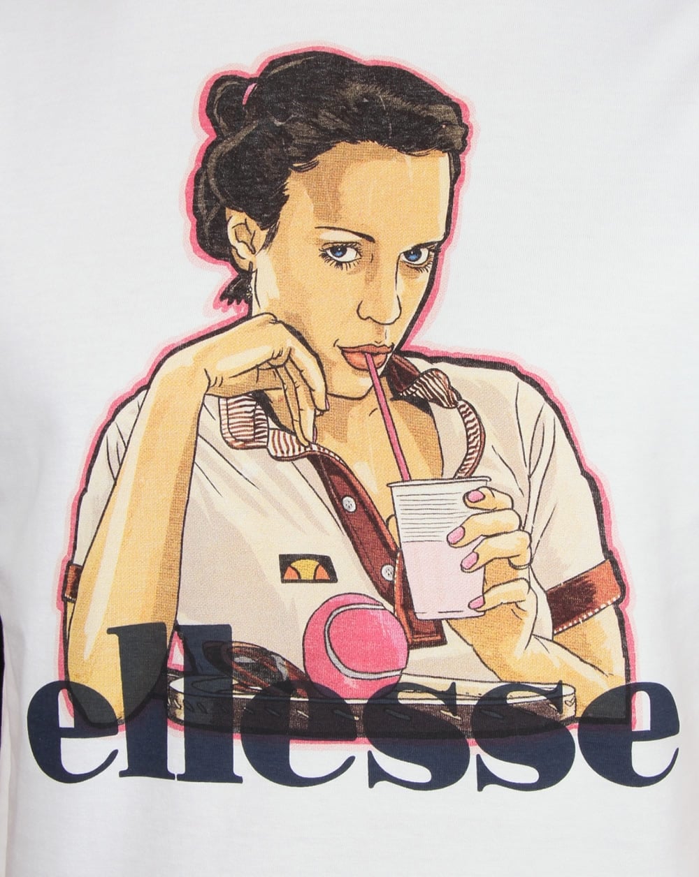 Ellesse – Cinzia – T-Shirt in Weiß