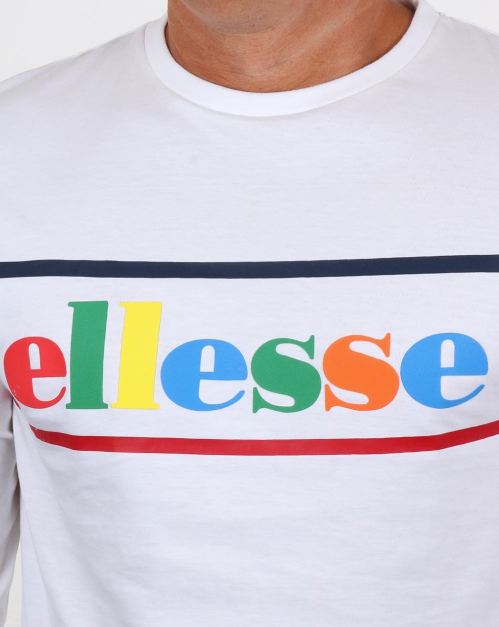 Ellesse Colours Langarm-T-Shirt Weiß