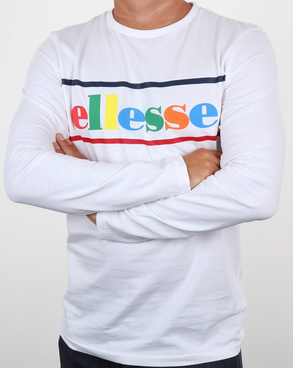 Ellesse Colours Langarm-T-Shirt Weiß